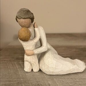 Willow Tree Mother and Child Sculpture - Cream and Tan